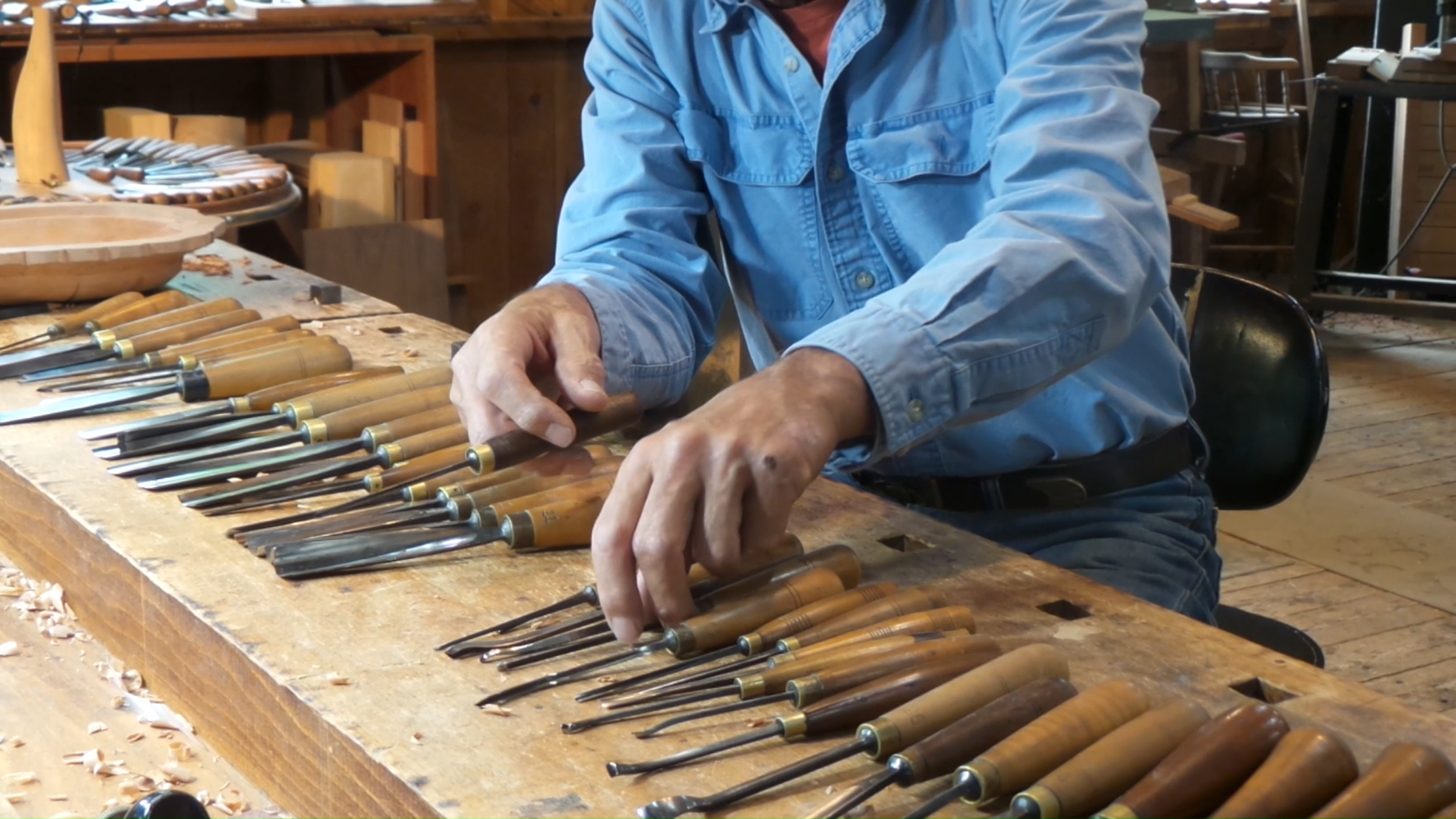 Hand wood carving online tools